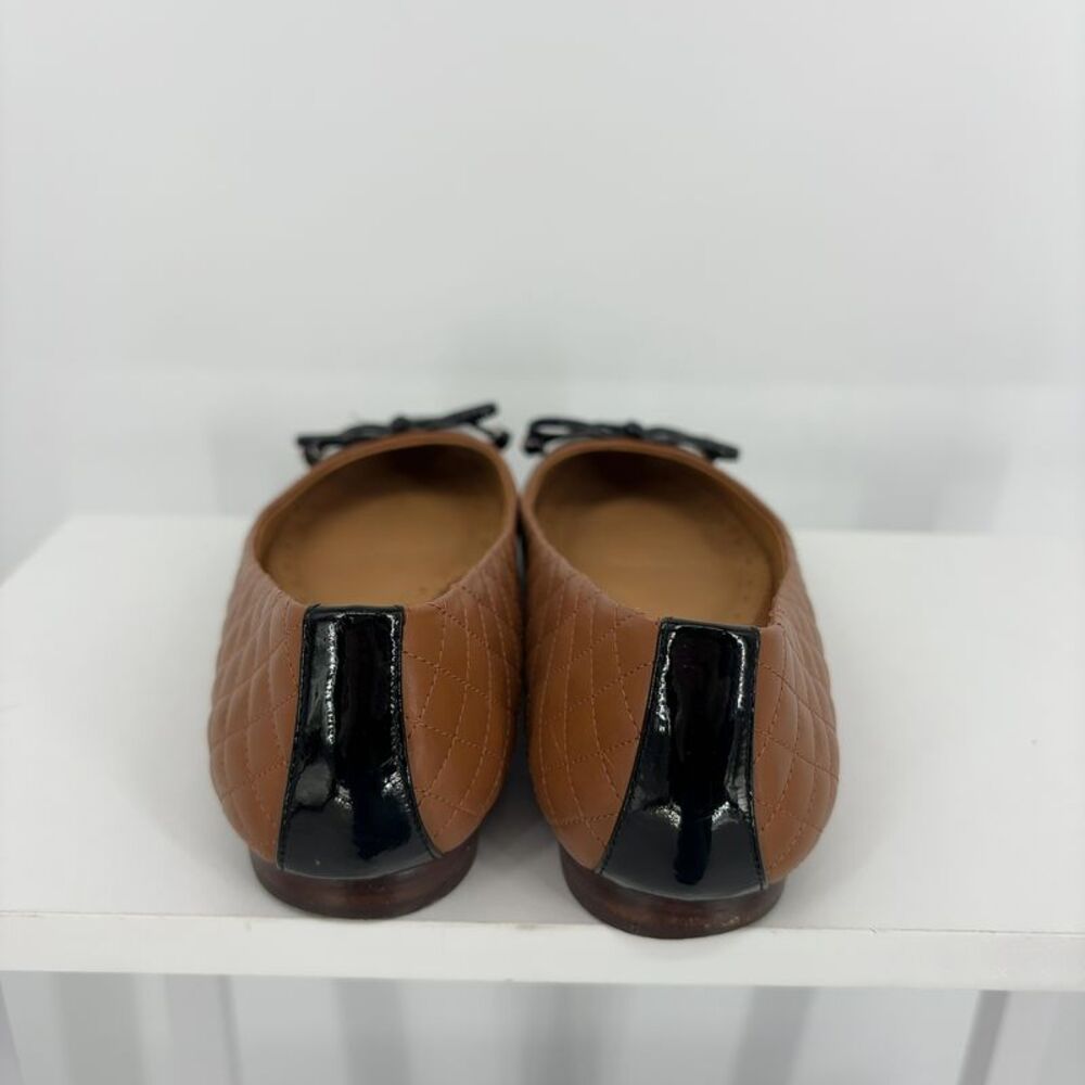 Brooks Brothers leather Tan Quilted Flats - Picture 4 of 6